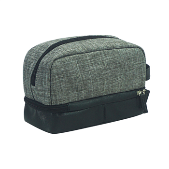 Two-Tone Oxford Travel Cosmetic Bag
