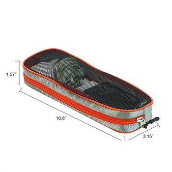 Mesh-Top Travel Organizer Pouch