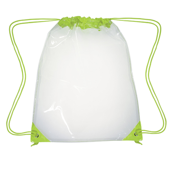 Clear PVC Drawstring Backpack