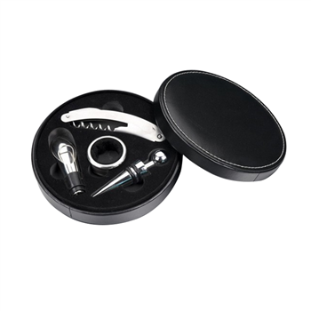 Wine Tool Set in Leather Case