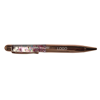 Gold Crystal Float Pen