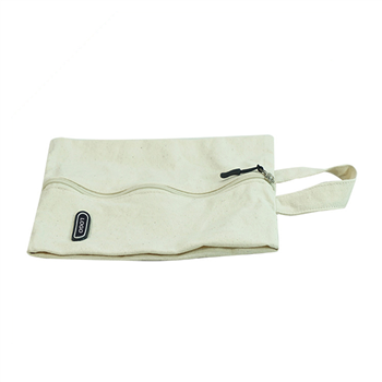 Canvas Zippered Travel Shoe Bag
