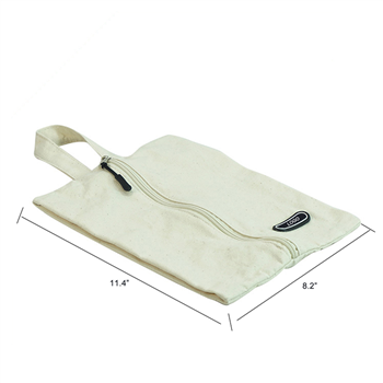 Canvas Zippered Travel Shoe Bag