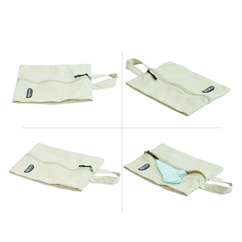 Canvas Zippered Travel Shoe Bag