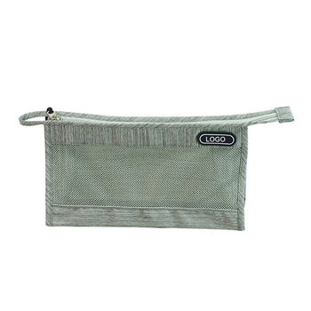Polyester Mesh Zipper Cosmetic Pouch