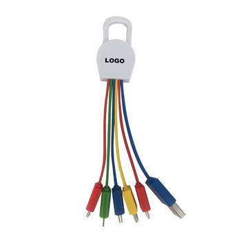 6-in-1 USB Charging Cable Adapter keychain