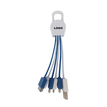 6-in-1 USB Charging Cable Adapter keychain