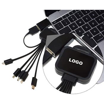 4-in-1 Light-Up Custom Charging Cable
