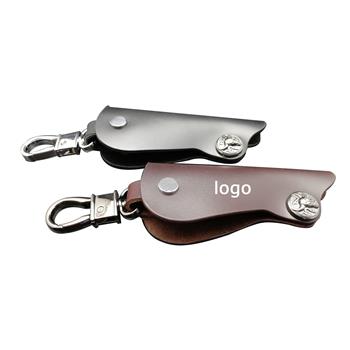 High-End Real Leather Keychain