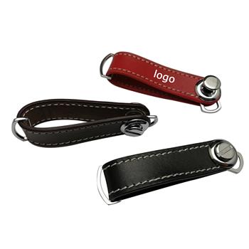 Sleek Real Leather Key Organizer