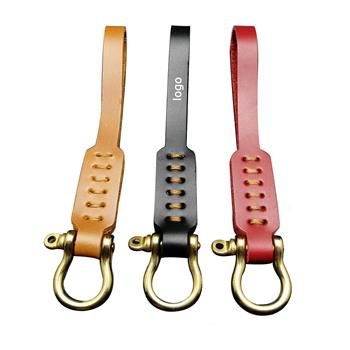 Classic Leather Strap Keychain