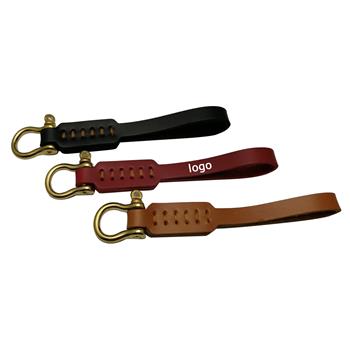 Classic Leather Strap Keychain