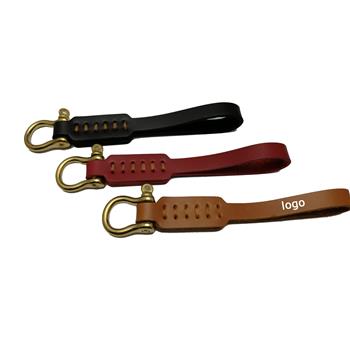 Classic Leather Strap Keychain
