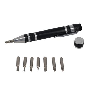 Aluminum Screwdriver Set with Pen Clip