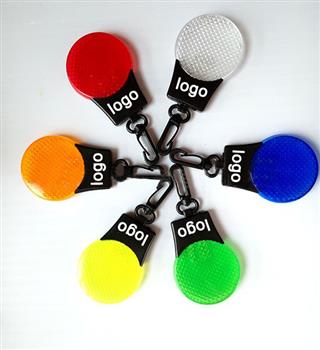 Round Clip-On Flashing Safety Reflector Light