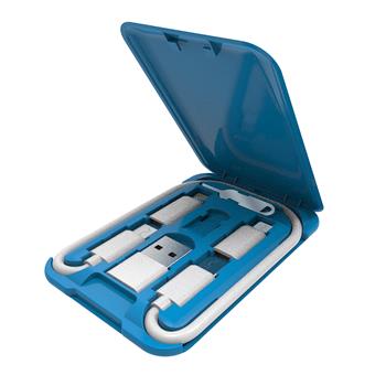 6-in-1 Compact USB Cable Kit with Phone Stand