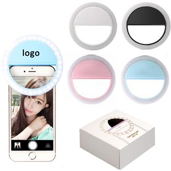 Clip-On Selfie Ring Light (AAA Battery Powered)