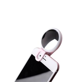  2-in-1 Rechargeable Selfie Ring Light with Mirror