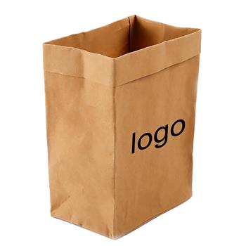 Custom Washable Kraft Paper Storage Bag