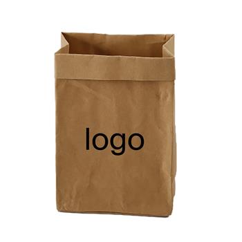Custom Washable Kraft Paper Storage Bag