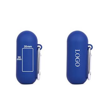 Custom Silicone Travel Straw Kit with Carabiner