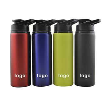 24oz Stainless Steel Sports Bottle with Flip Lid