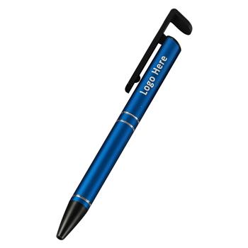 Aluminum Ballpoint Pen with Built-in Phone Stand