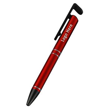 Aluminum Ballpoint Pen with Built-in Phone Stand