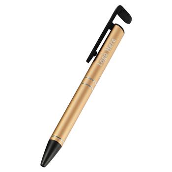 Aluminum Ballpoint Pen with Built-in Phone Stand