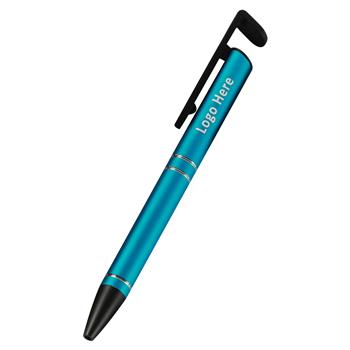 Aluminum Ballpoint Pen with Built-in Phone Stand