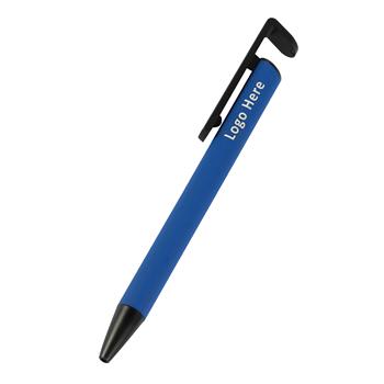 Dual-Function Metal Ballpoint Pen with Phone Stand