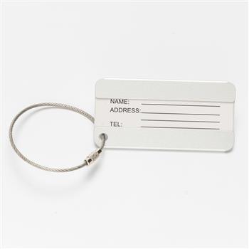 Durable Symmetrical Aluminum Luggage Tag