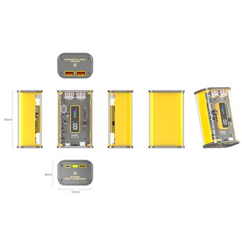 Transparent Case Power Bank