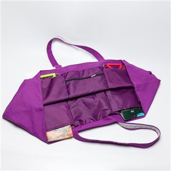12oz Canvas Utility Tote Bag with Organizer Pockets