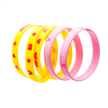 1/2" printed Silicone Bracelet