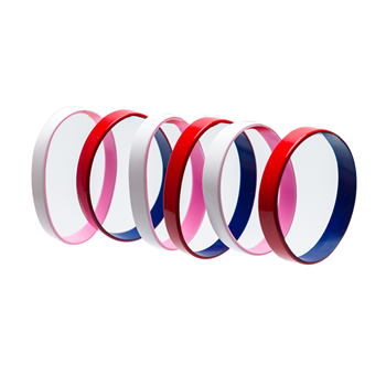 1/2" Dual-Color Painted Silicone Wristband
