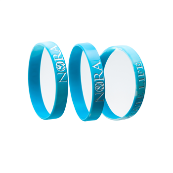 1/2"  Two Color Mixed Debossed Color-Filled Bracelet