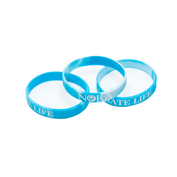 1/2"  Two Color Mixed Debossed Color-Filled Bracelet