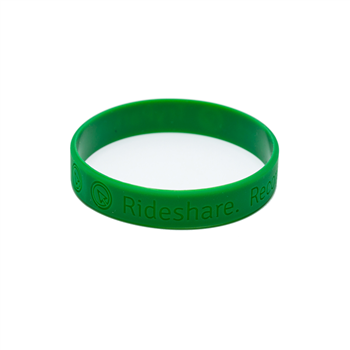 1/2" Custom Debossed Silicone Bracelet