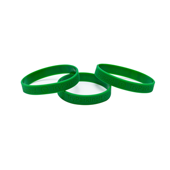 1/2" Custom Debossed Silicone Bracelet