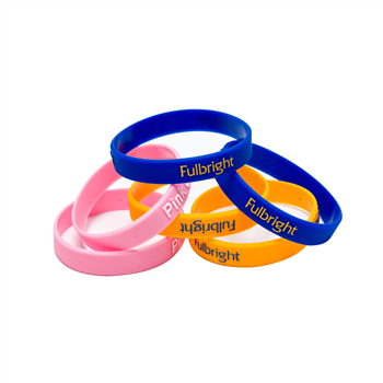 1/2" Custom Debossed Color-Filled Silicone Bracelet