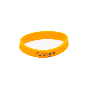 1/2" Custom Debossed Color-Filled Silicone Bracelet