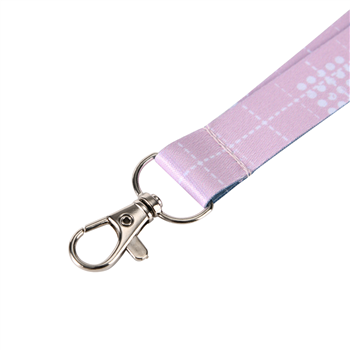 Full-Color Polyester Lanyard with Metal Attachment