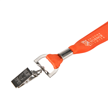 Full-Color Polyester Lanyard with Metal Attachment