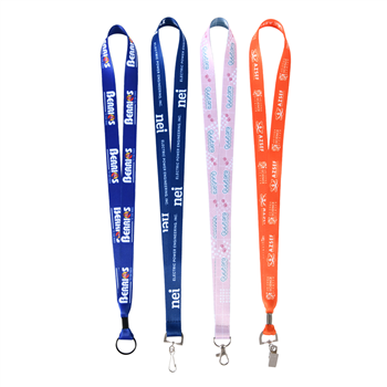Full-Color Polyester Lanyard with Metal Attachment