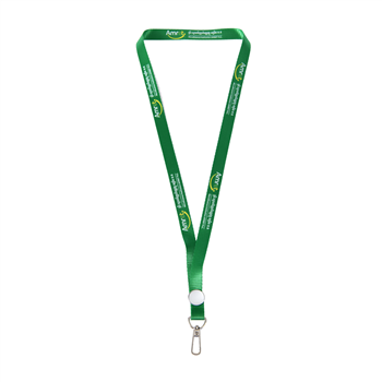 Custom Lanyard with Decorative Round Badge Accent