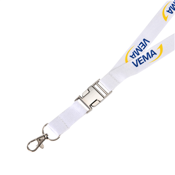 3/4"Bamboo Fiber Lanyard with Luxury Metal Buckle