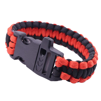 Survival Paracord Bracelet with Whistle