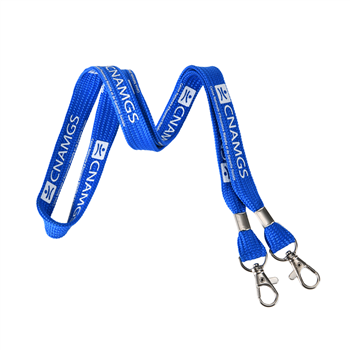 Dual Clip Woven Lanyard