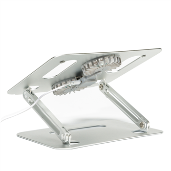Aluminum Laptop Stand with Dual Cooling Fans